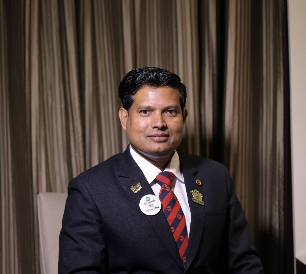 Dr. Ajay Sharma at a leadership event